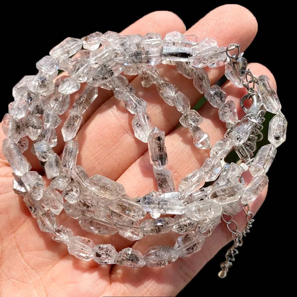 Genuine Herkimer diamond bracelet - Picture 4 of 7